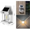 Solar Tungsten Wall Light, Outdoor Solar Induction Tungsten Wire Warm Light Wall Lamp, IP65 Waterproof Solar Security Light,