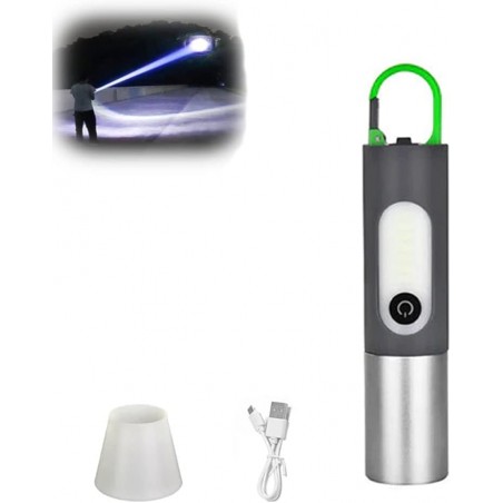 Lampe de poche LED extensible | Mini lampe de poche LED portable 1000 lumens | Torche Lampe de Poche LED USB Rechargeable