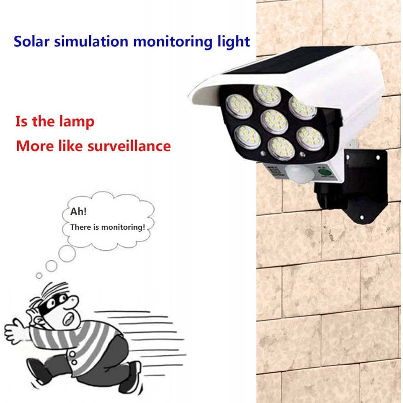 ALSEY Lumières intelligentes de Charge Solaire, lumières de sécurité de Surveillance analogiques pour Cour et Maison,