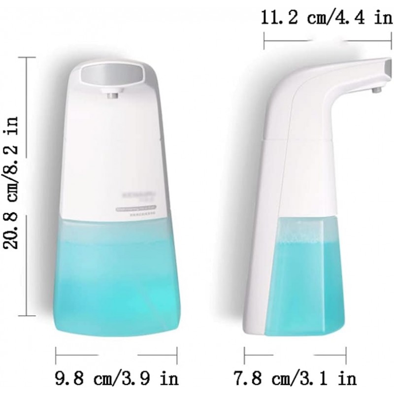 THEUGI Pratique Distributeur de Savon Automatique Distributeur de Savon moussant Distributeur de shampoing Rechargeable