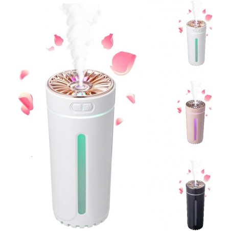 Humidificateur d'air sans fil avec veilleuse sans eau et arrêt automatique 300 ml