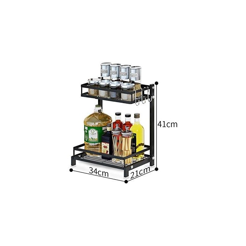 Porte-épices à 3 Niveaux | Organisateur D'épices | Porte-épices | Rangement Cuisine Racks | Support àépices En Métal | Rangement