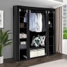 Roedax Armoire Placard à vêtements Portable en Acier Inoxydable, 175x150x45cm, Placard Simple Non tissé pour vêtements, Placard