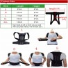 Correcteur de Posture du Dos Complet Ceinture de Soutien du Dos Pedic Posture Corset Soutien du Dos pour Homme Lisseur du Dos