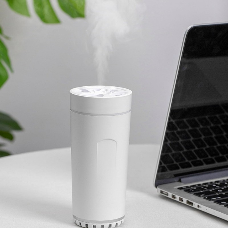 Humidificateur d'air de Voiture, Humidificateur de Purification d'air Automatique Rechargeable par USB de 300 ML, Petit