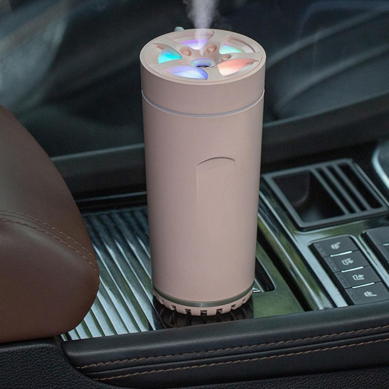 Humidificateur d'air de Voiture, Humidificateur de Purification d'air Automatique Rechargeable par USB de 300 ML, Petit