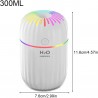 rongweiwang Humidificateur d'air 300 ML Bureau Chambre diffuseur brumisateur Portable Voyage décoration brumisateur