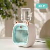 Ventilateur de climatiseur portable pour enfants, mini refroidisseur d'air évaporatif rechargeable en 3 vitesses, ventilateur et