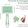 Vinabo Brosse Chat Chien,Brosse Chat Poil Long Brosse Auto-Nettoyage avec un Bouton pour Toilettage des Animaux de Compagnie,