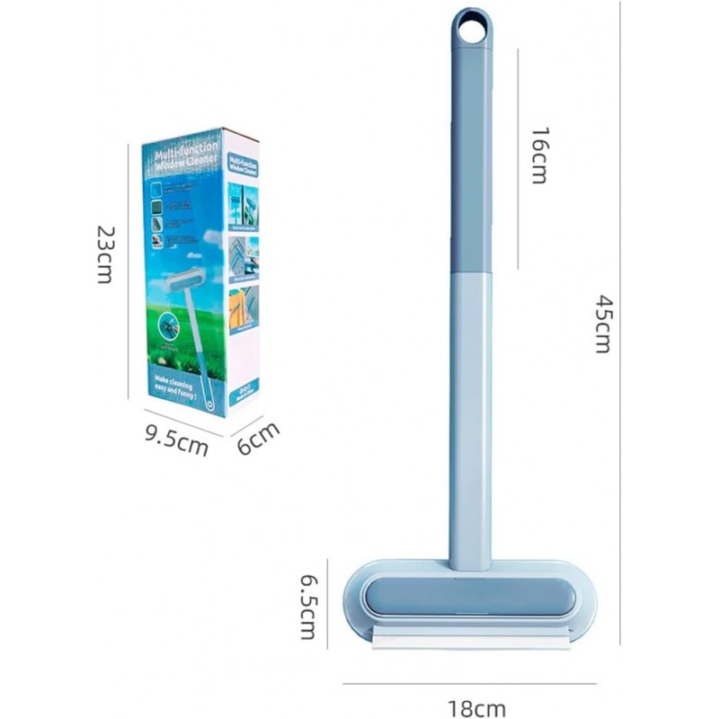 DeryArcle Fenêtre Écran Brosse De Nettoyage, Fenêtre Cleaner Brosse et Squeege, Multifonctionnel Fenêtre Mesh Écran Cleaner