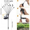 Acxilexy 2PCS Lumiere Luciole Solaire le Jardin, 20 LED Lumières Solaires Lucioles, Lampe Solaire Firefly, 2 Modes, IP65