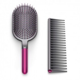 SSDMJ. Fit pour Dyson Peigne Large Dent Air Démêlant Coiffeur Râteau Coiffure Massage Sharon Brosse Ensemble 2 Pièces